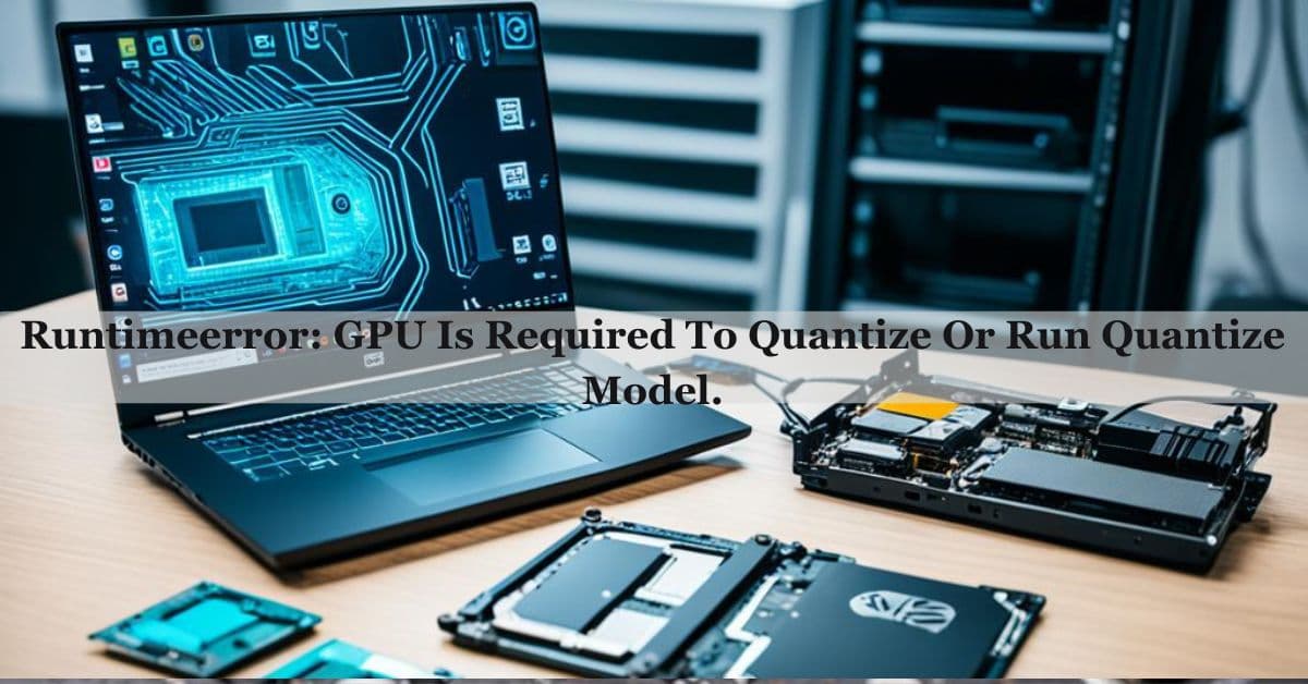 Runtimeerror: GPU Is Required To Quantize Or Run Quantize Model.